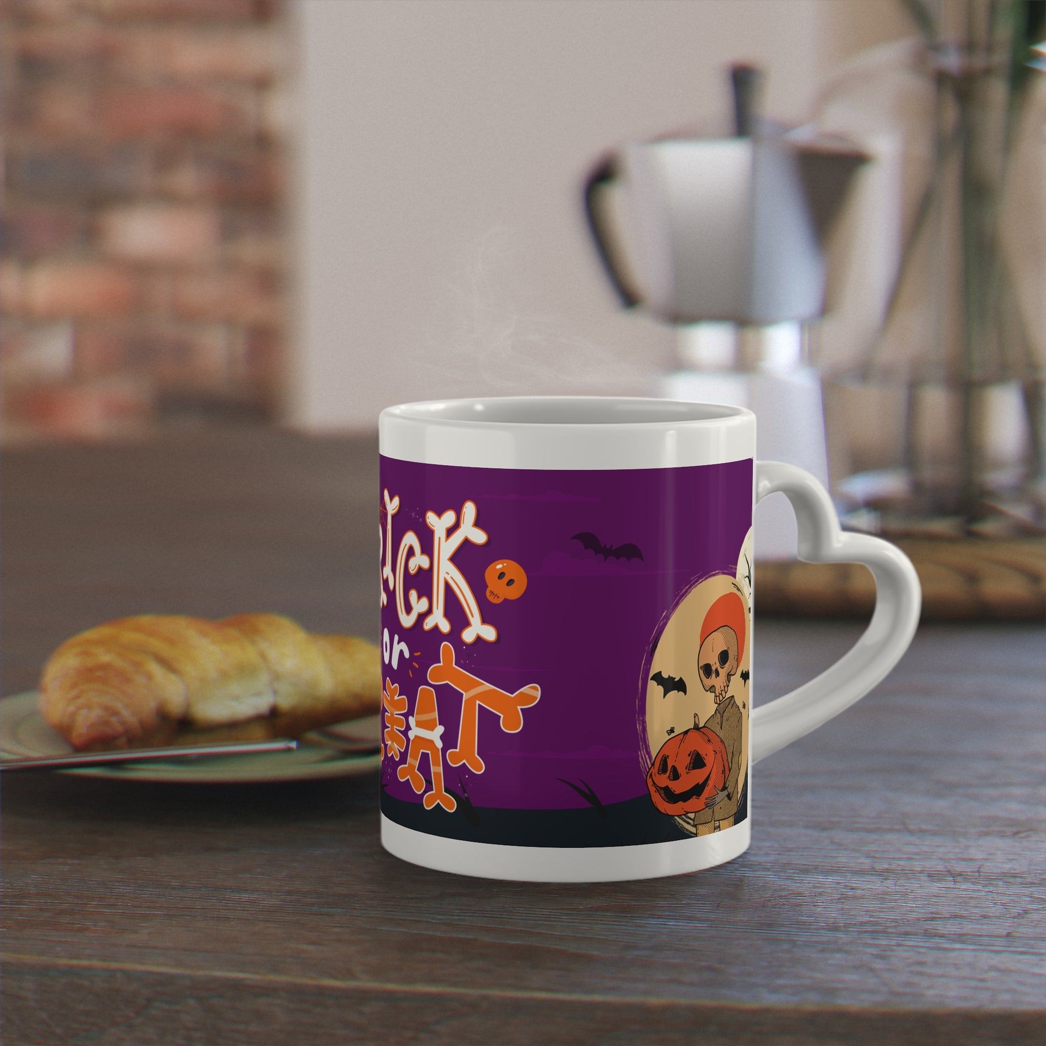 Trick or Treat | Heart-Shaped Mug